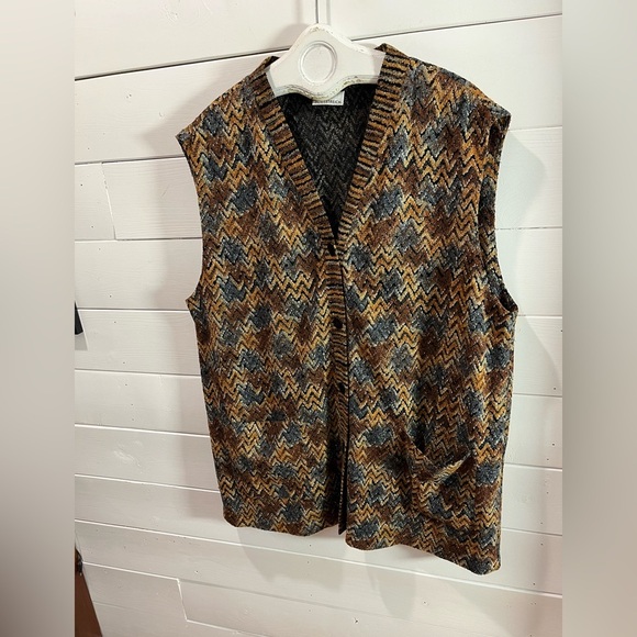 ❣️🤎DORIS STREICH – Zigzag Knit Vest 48 - Picture 4 of 8